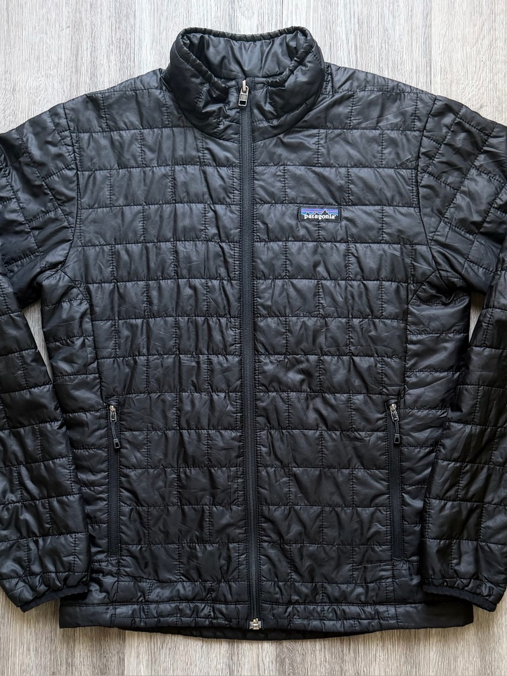 Patagonia Nano Puff Jacket Mens Small Black Puffer Jacket Coat Full Zip
